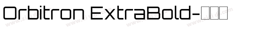 Orbitron ExtraBold字体转换